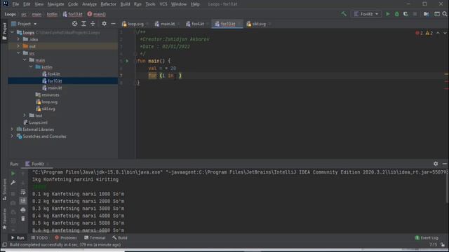 Kotlin dasturlash tili | 13 - dars, Sikl operatorlar ustida 1 - amaliy dars. смотреть онлайн