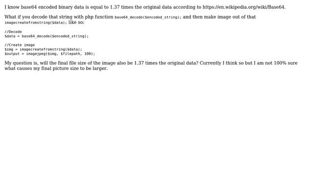 Software Engineering: Base64 decoded image file size смотреть онлайн