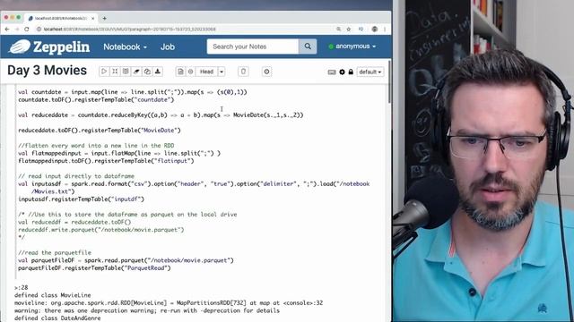 How to use DataFrames and SparkSQL in Spark Tutorial смотреть онлайн