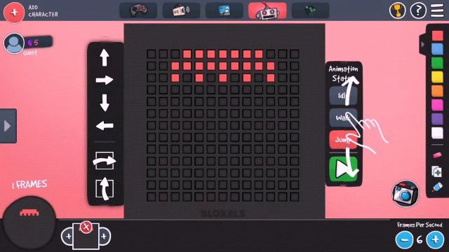 BLOXELS BUILDER GAME PLAY: How to make a character and put it in the game. (Testing Game) смотреть онлайн