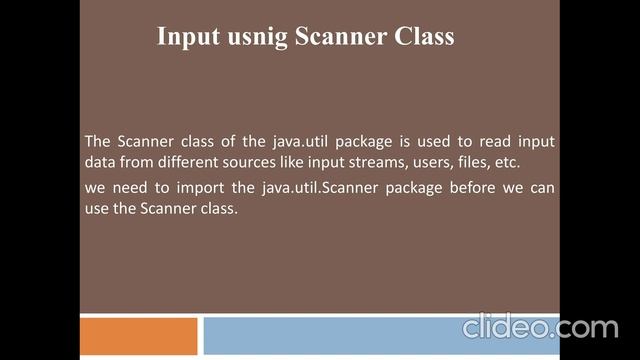 Chapter 4: Input-Output Instruction in Java смотреть онлайн