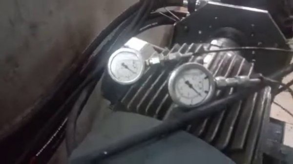 Проверка гидронасоса Rexroth  на стенде/ 3часть