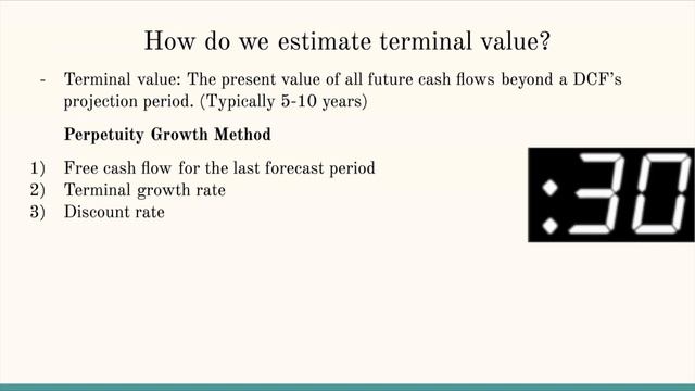 Estimating Terminal Value смотреть онлайн
