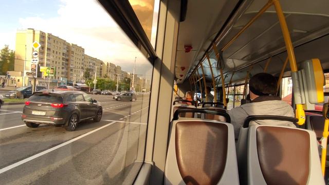 Минск.Поездка в троллейбусе МАЗ-203Т70,борт.№4279,марш.55 в парк (14.05.2021) смотреть онлайн