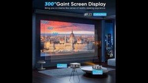 XIWBSY Projector with WiFi and Bluetooth