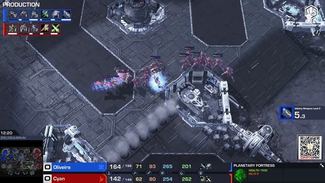 КАСТЕР НЕ УСПЕВАЕТ ЗА НИМИ: Oliveira [T] Vs Cyan [P] | Каст | Starcraft 2