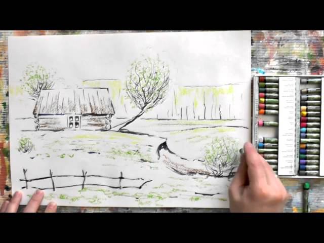 Рисуем акварелью. Времена года. Весна. смотреть онлайн