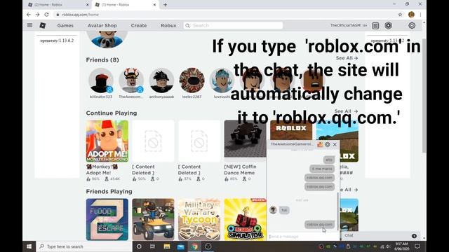 THIS FAKE ROBLOX WEBSITE IS INSANE смотреть онлайн