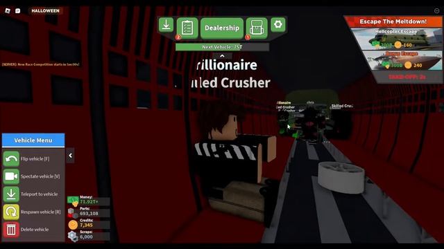 Roblox | Взрываю ядро в Car Crushers 2 ночью! смотреть онлайн