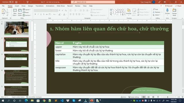 [PYTHON] Bài 21: Các hàm xử lý xâu lý tự trong Python смотреть онлайн