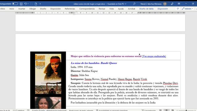 Curso Cine De Mujer A Mujer. Parte IV