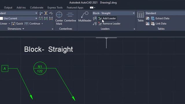 How to create a leader in AUTOCAD 2021 смотреть онлайн