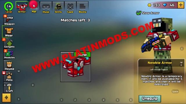 Pixel Gun 3D: FPS Shooter  Battle Royale MOD APK  Cheat ONOFF  Free Buys  Always Level UP 