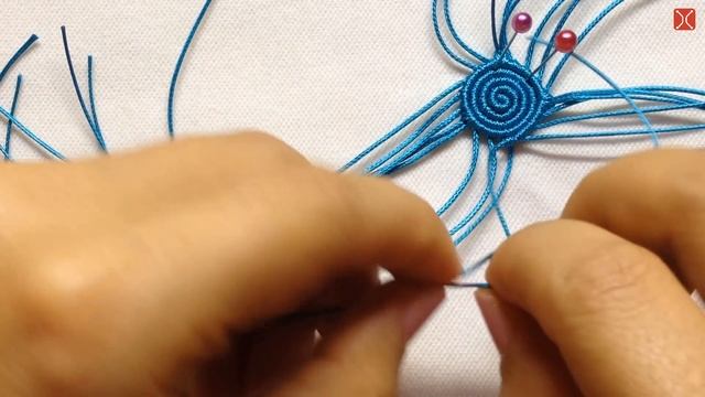 Macrame Tutorial - The Simple Spiral Seashell For Keychain Or Pendant - Hướng Dẫn Thắt Vỏ ốc Xoắn