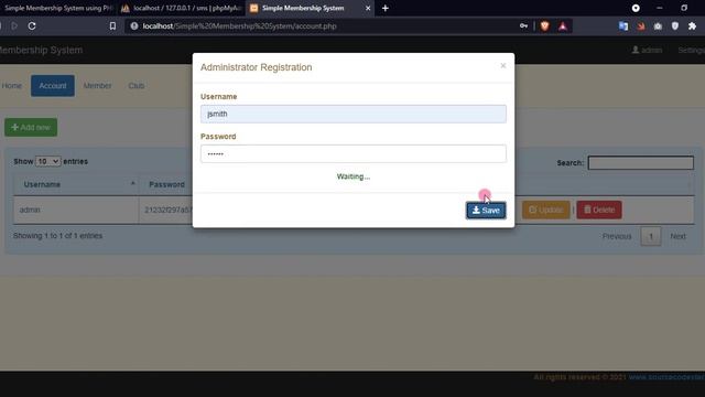Simple Membership System using PHP and AJAX DEMO смотреть онлайн