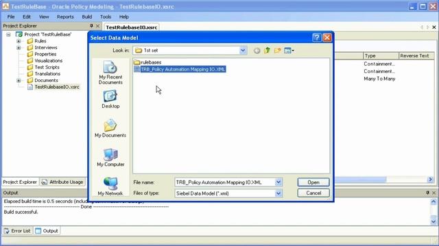 New Mapping Report in OPA Connector For Siebel v10.4.1 смотреть онлайн