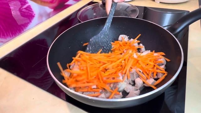 Плов из красного риса с индейкой смотреть онлайн