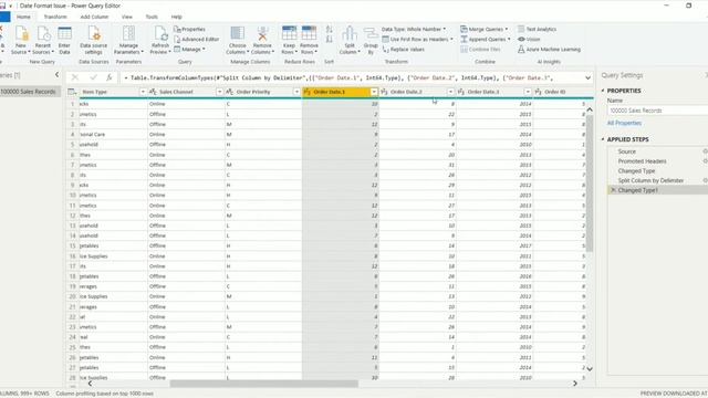 Power BI | Date Format Issue | Resolved Using M Code Error Handling смотреть онлайн