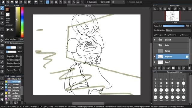 Dibujo a 2b en digital / NIER automata, Timelaps - Speed paint смотреть онлайн