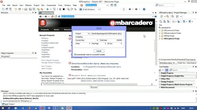Установка компонентов в Delphi. (Новая версия)