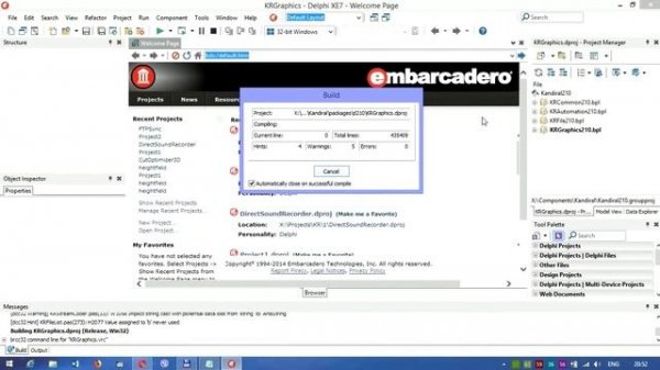 Установка компонентов в Delphi. (Новая версия)