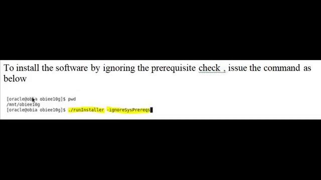 How to skip prerequisite check while installing oracle softwares on linux operating system смотреть онлайн