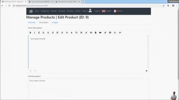 Rich Text Editor Example with Spring Boot and Thymeleaf