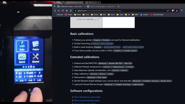 mriscoc's Professional Firmware with the Ender 3 v2 Neo, A Calibration Guide смотреть онлайн