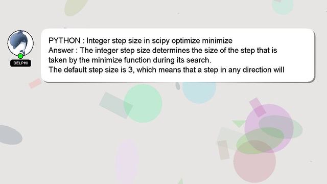 PYTHON : Integer step size in scipy optimize minimize смотреть онлайн
