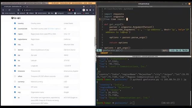 HOW TO: Geolocate an IP Address Using Python смотреть онлайн