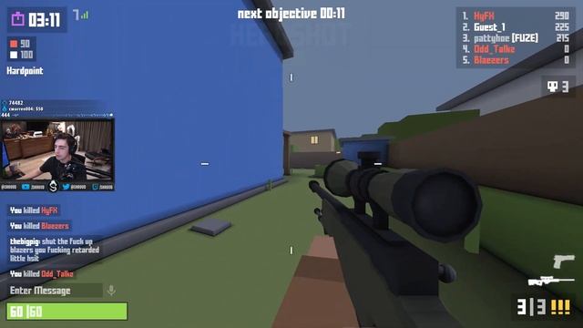 Shroud Plays Roblox CS:GO Quickscope Game (Krunker) смотреть онлайн