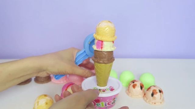 Игра настольная "Башня из мороженого", игра балансир | The game "ICE cream tower" смотреть онлайн