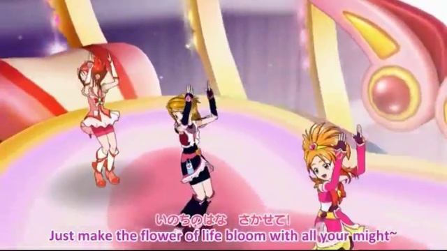 Danzen! Futari wa Precure (Ver. Max Heart) - Dance with Cure Black, Bloom and Rouge смотреть онлайн