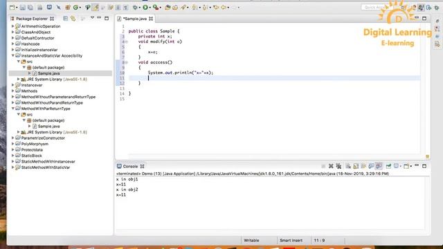 67 Java Instance Variable and Static Var |Online Training Download app from below link смотреть онлайн