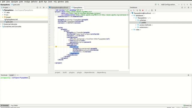 Java project database migration using Flyway смотреть онлайн