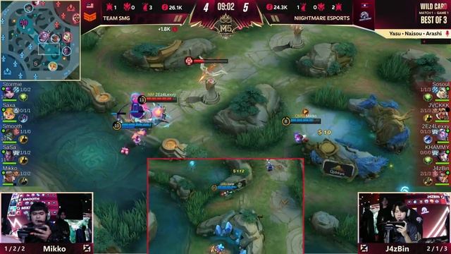 [EN] M5 Wild Card Day 1 | TEAM SMG VS NIIGHTMARE ESPORTS | GAME 1