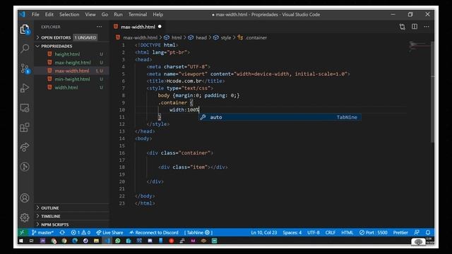 Conheça a propriedade max-width do CSS3 смотреть онлайн