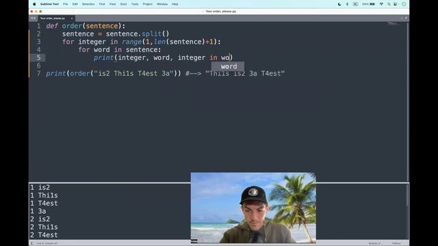 Codewars (Python?) | Your order, please | kyu6 смотреть онлайн