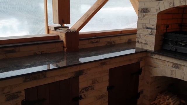 Угловой Барбекю-Комплекс из кирпича ручной формовки смотреть онлайн