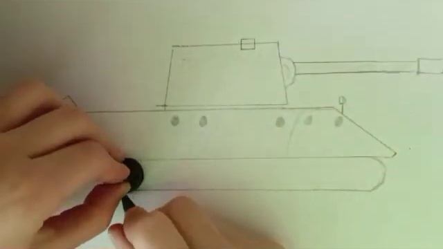КАК НАРИСОВАТЬ ТАНК E-100 смотреть онлайн