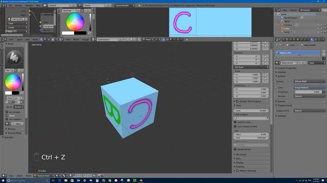 Blender 2.7 Tutorial #79: Painting & Texture Brushes (Part 1) #b3d