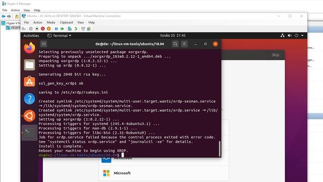 how to active enhanced session on ubuntu 20.04 смотреть онлайн