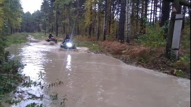 Стелс 500 gt и Стелс Динли 800 покатушки по лужам смотреть онлайн