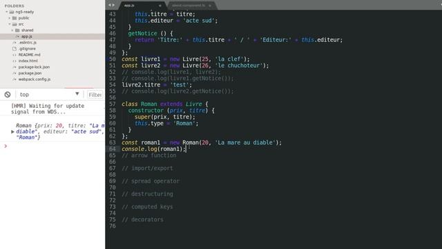 Débutant Angular 5: ES6 смотреть онлайн