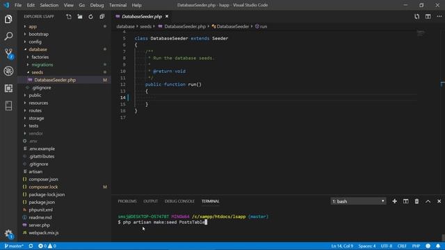 Seeding Test Data in Laravel смотреть онлайн
