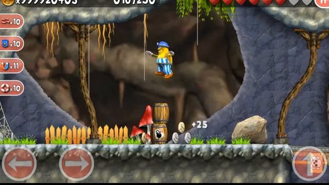 Продолжаю проходить игру Incredible Jack (android) часть 1 ( Гигантский паук побеждён! ) смотреть онлайн