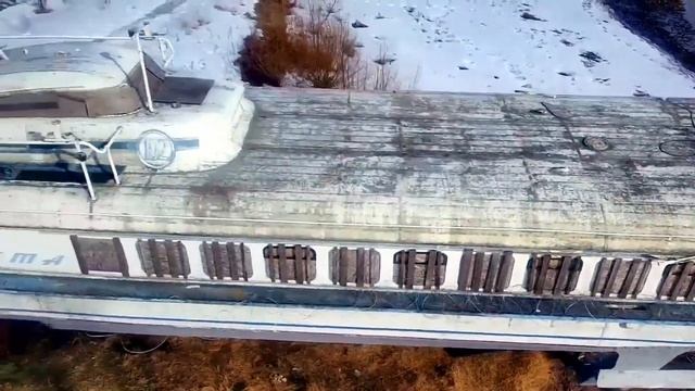 Уникальный пассажирский речной теплоход на подводных крыльях Ракета-102 смотреть онлайн