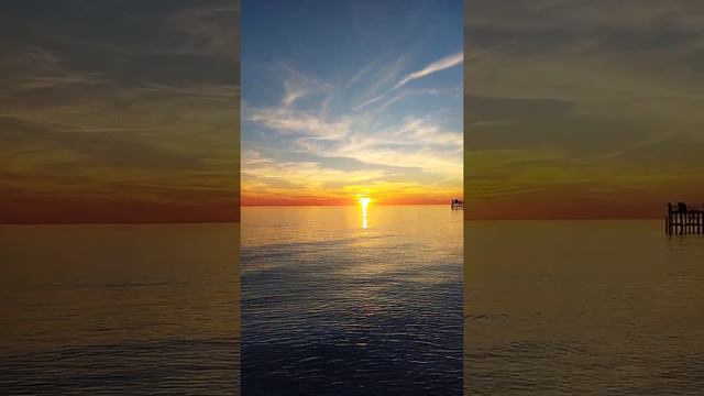 Абхазия,Новый Афон, зимний закат на море. смотреть онлайн