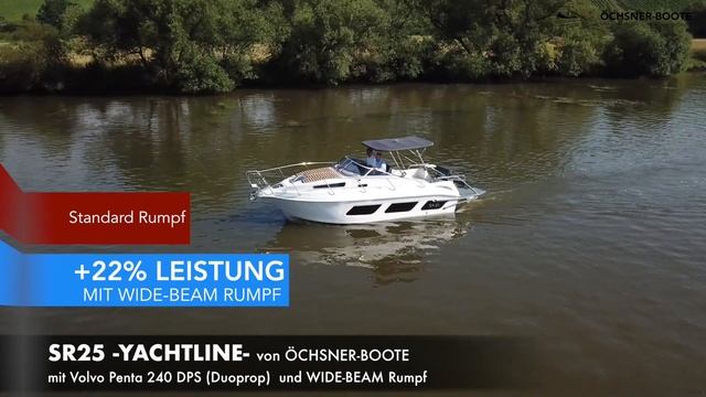 SR25 -Yachtline- /// Fahrvideo Volvo Penta V6 240 mit DPS смотреть онлайн
