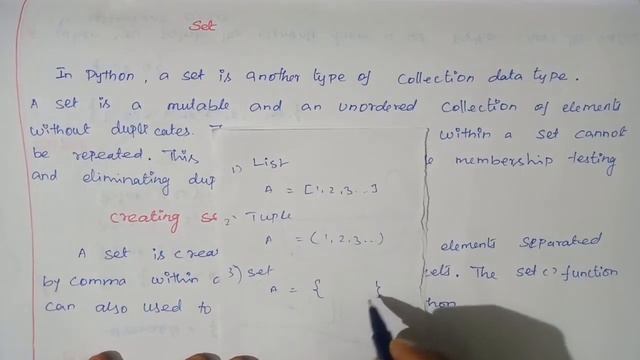 Creating set in Python Language in Tamil/Collection of data types in python смотреть онлайн